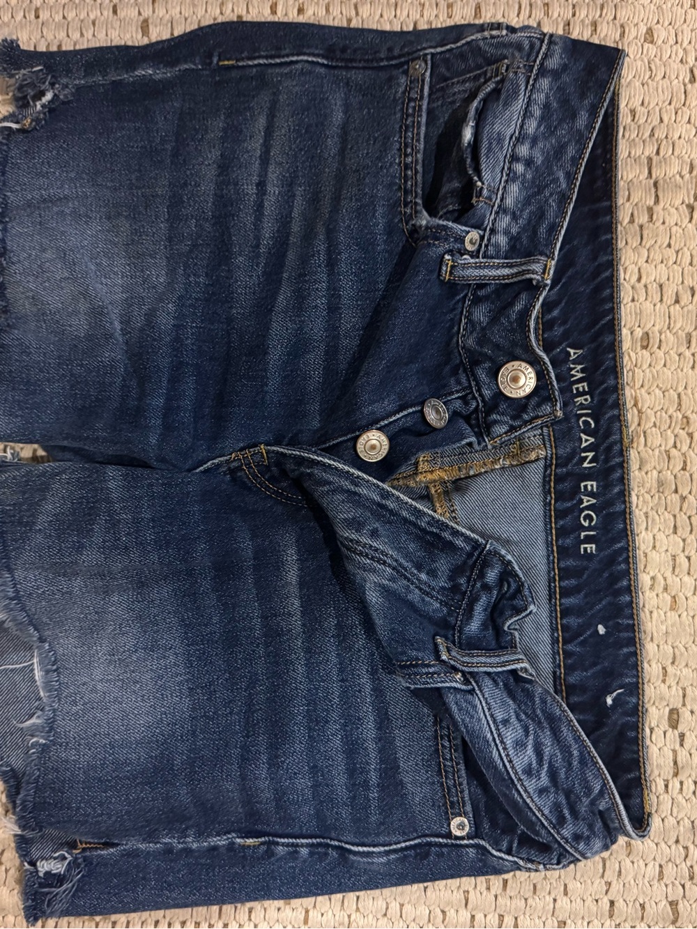 American Eagle Outfitters Men’s Dark Blue Slim Straight Jeans